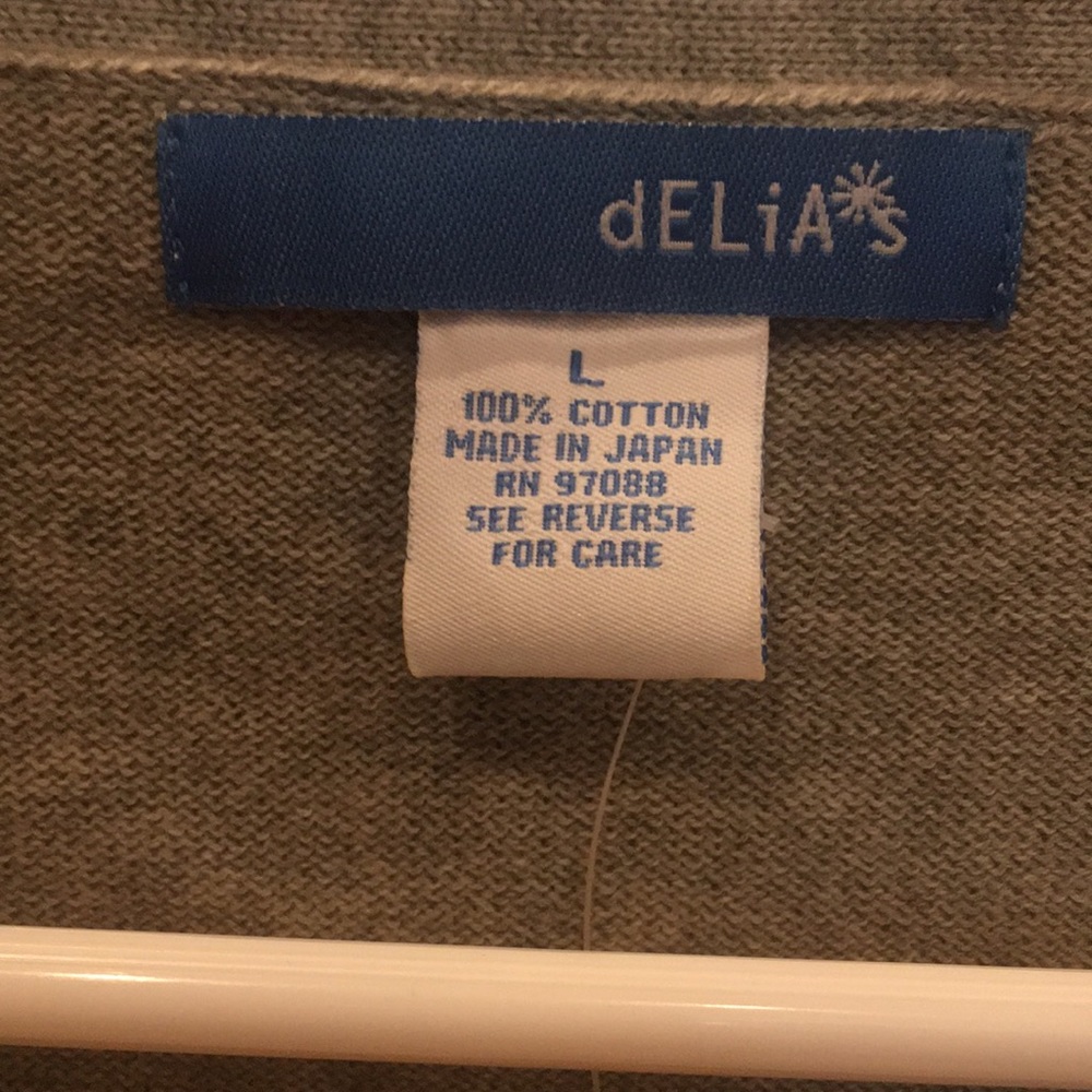 Nwot delia crop sweater grey size large - Picture 3 of 9